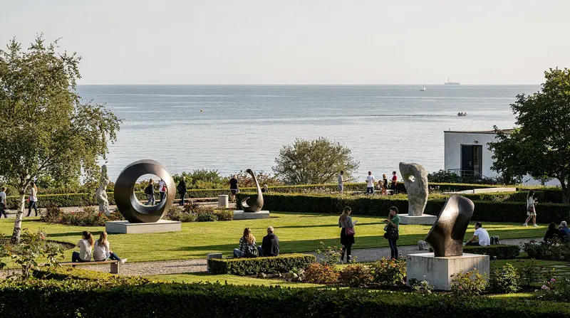 Louisiana Museum Day Trip from Copenhagen: Train, Tickets & How to Make the Most of It — Louisiana Museum day trip: Kystbanen 38 min from Copenhagen, 175 DKK entry, Giac